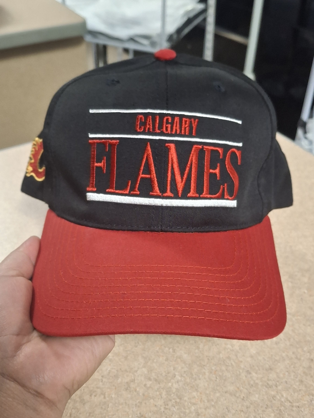 Vintage 1990s Calgary Flames Snapback Cap by Annco